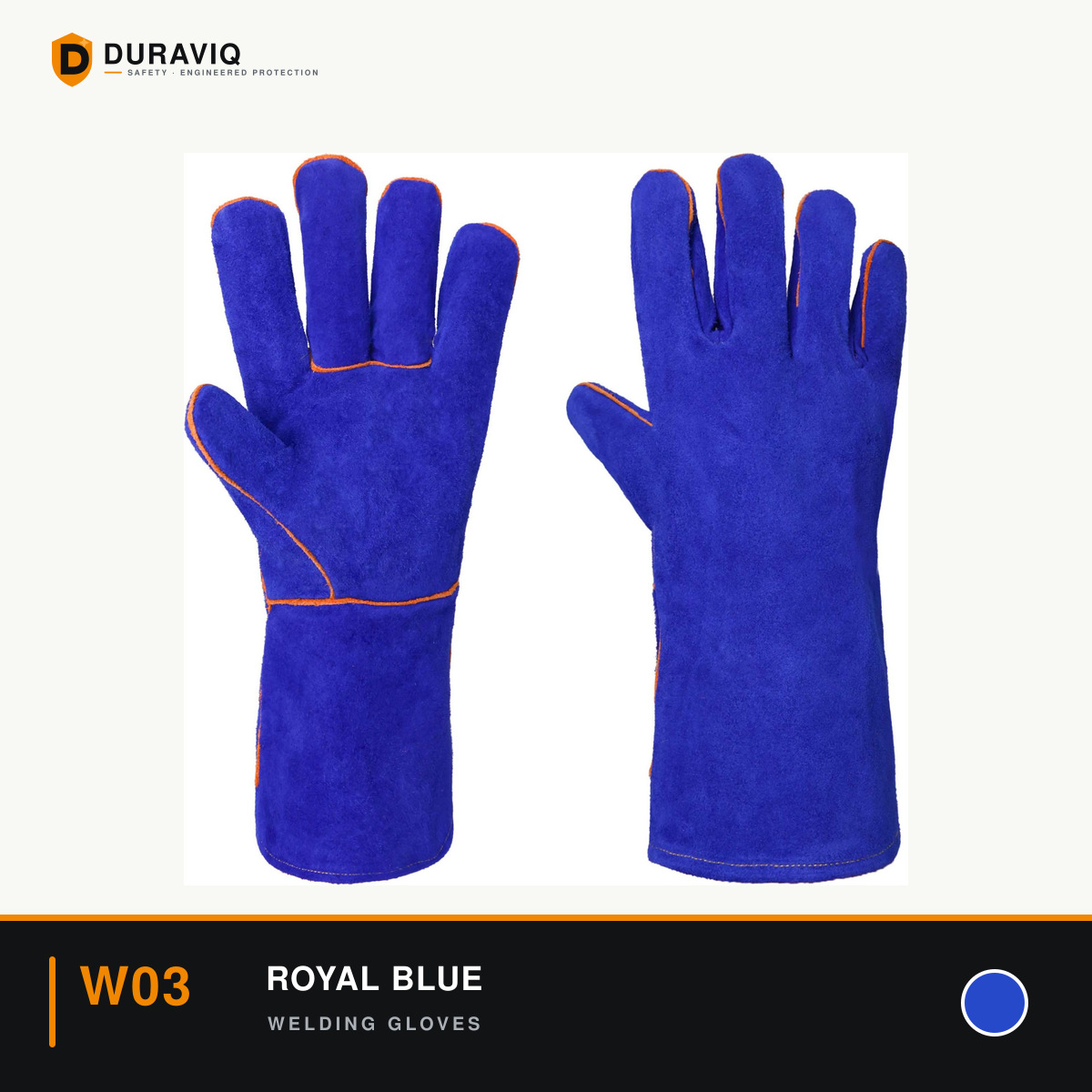 Royal Blue Welding Gloves