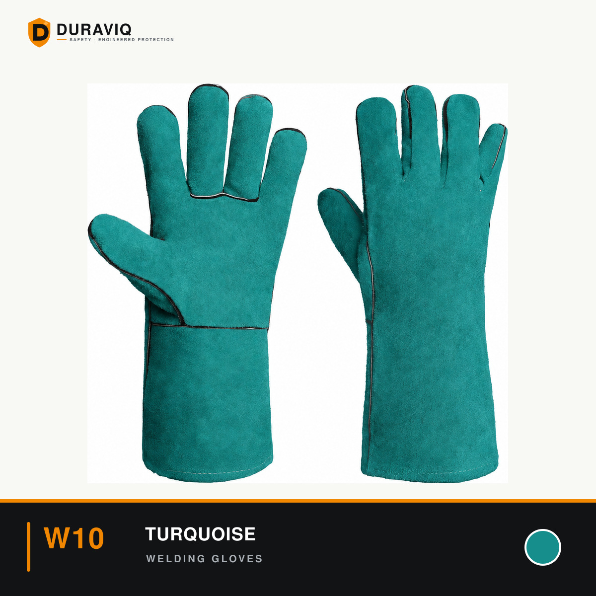 Turquoise Welding Gloves