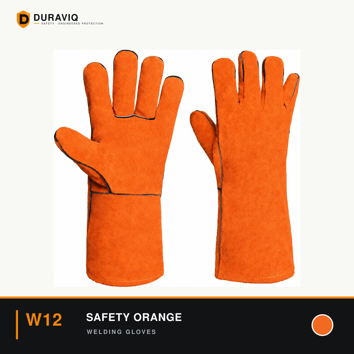 Safety Orange Welding Gloves