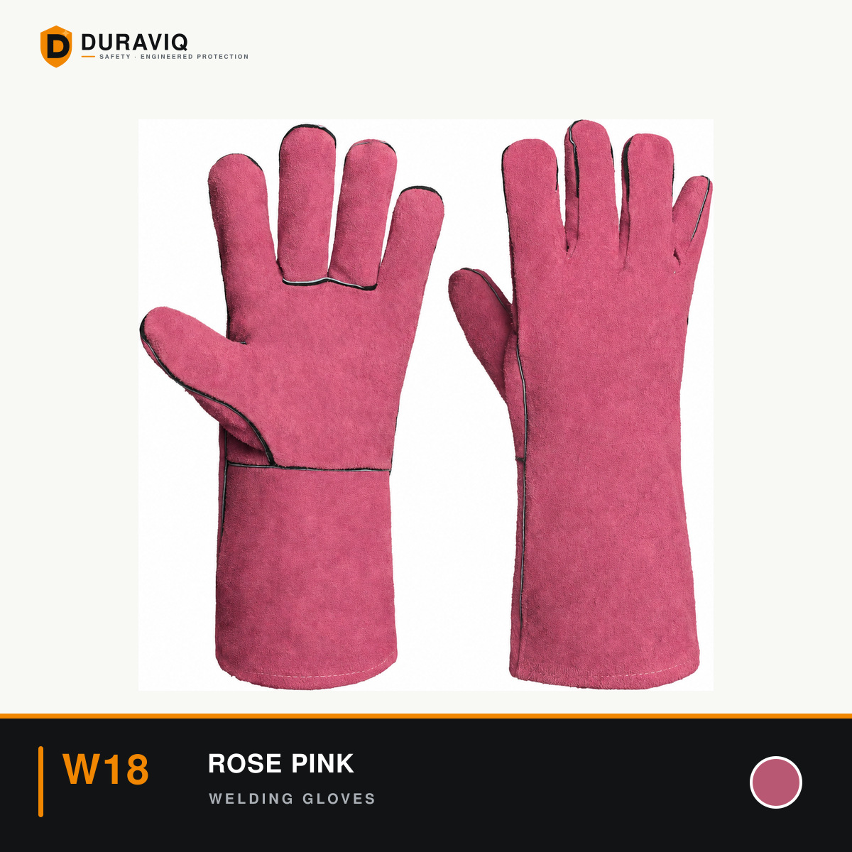 Rose Pink Welding Gloves