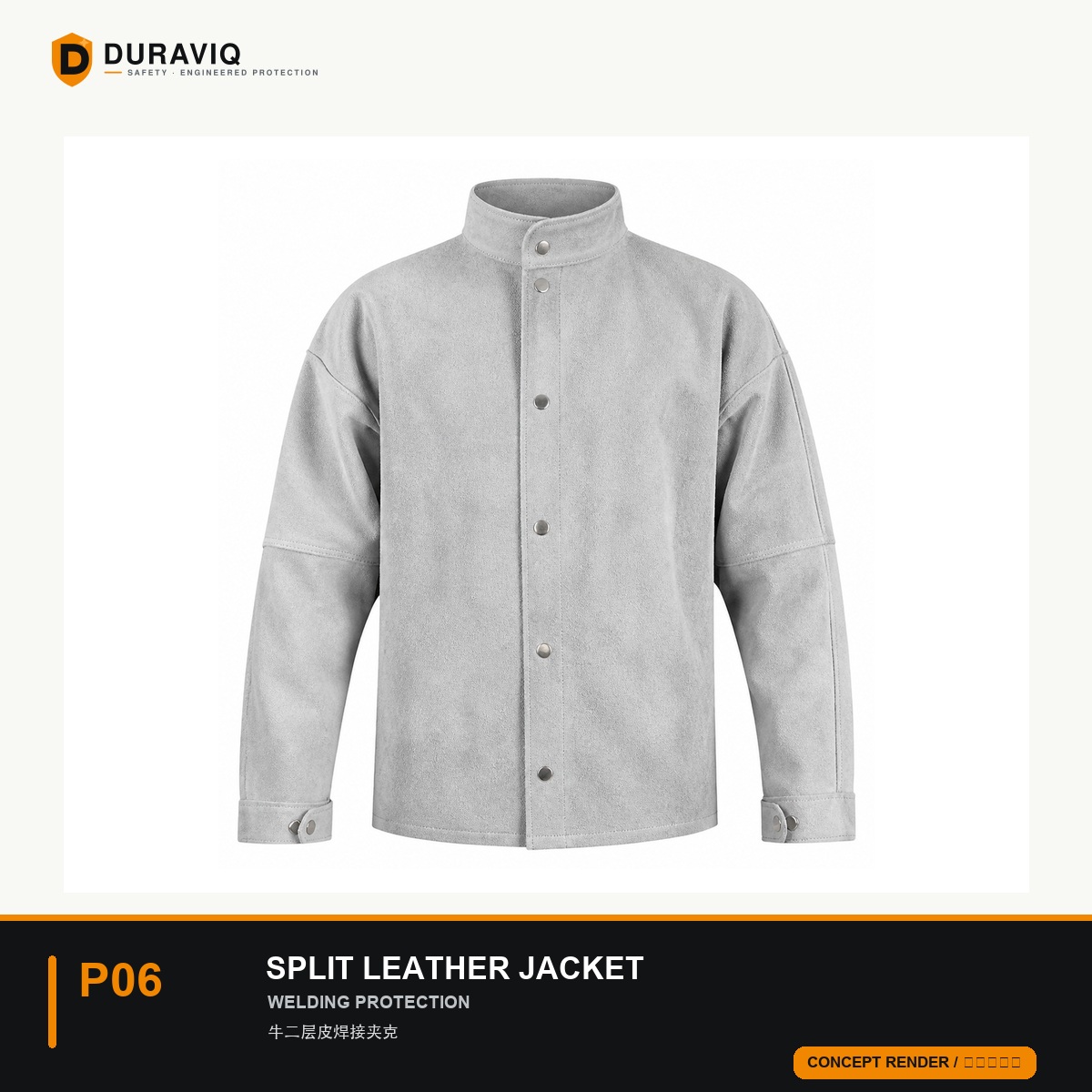 Split-Cowhide Welding Jacket
